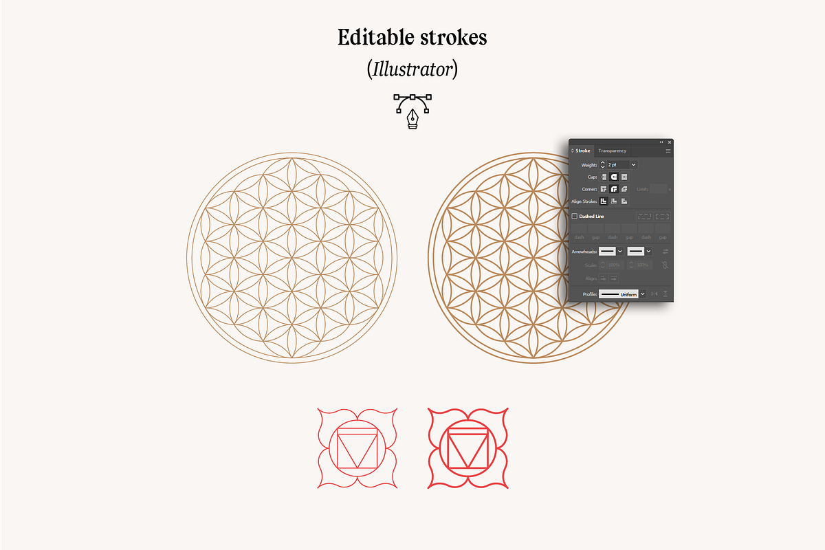 Sacred Geometry and Chakras Vectors, a Graphic by jessicamdesign (Photo 4 of 6)