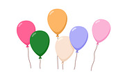 Holiday air balloons flying up set, an Object Illustration by Good Studio (Thumbnail 9 of 10)