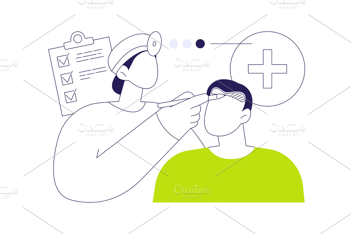 Hair replacement surgery abstract, a Healthcare Illustration by Visual Generation