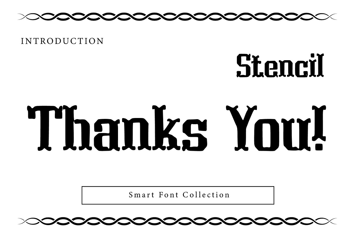 Stencil, a Blackletter Font by Wow Magic
