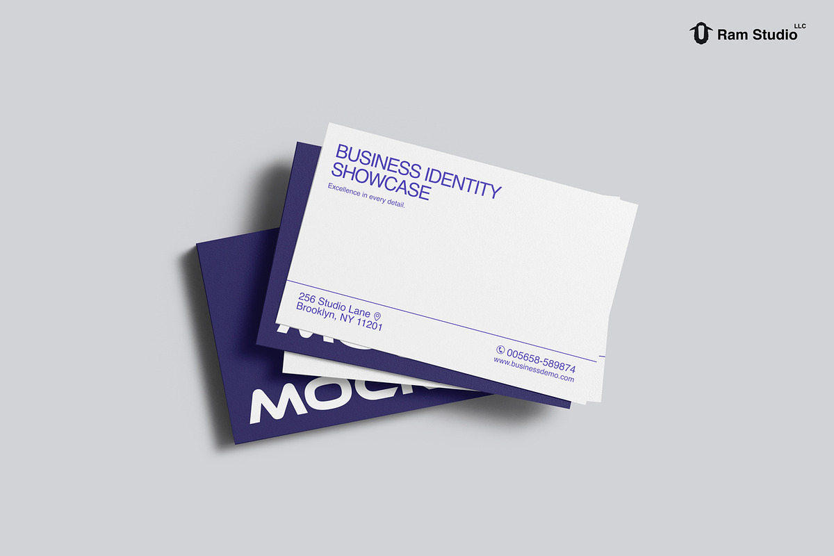 85x55mm Business Card Stack Mockup, a Pens & Pencil Mockup by RamStudio2 (Photo 5 of 10)