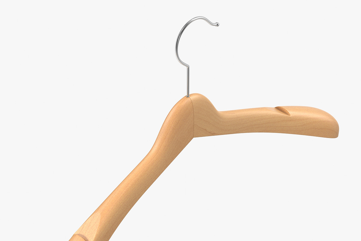 Wooden Clothes Hanger, an Object 3D Model by 3D_PikNik (Photo 2 of 19)