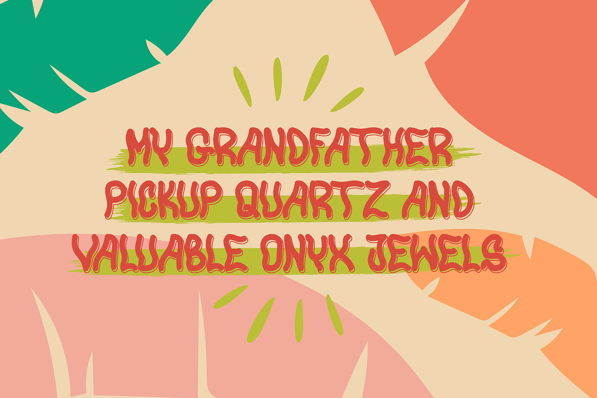 Wumboo Unique Display Font, a Font by Dawnside Graphic (Photo 7 of 11)