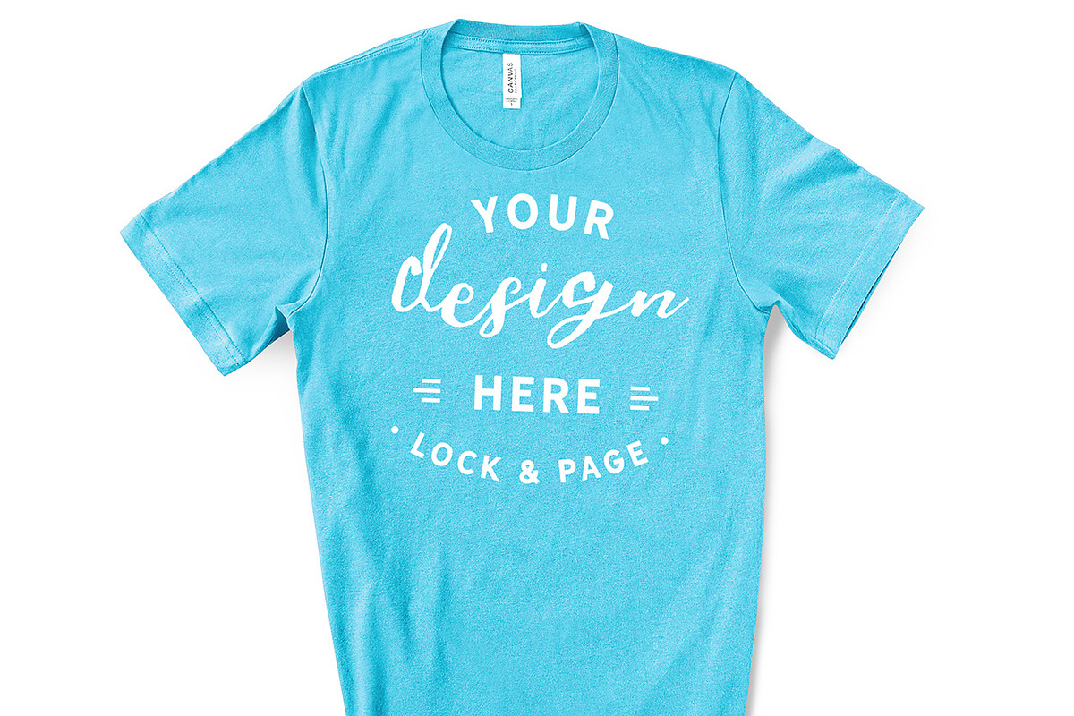 Male Bella Canvas 3001 Mockup Bundle, a Shirt Mockup by lock and page (Photo 58 of 60)