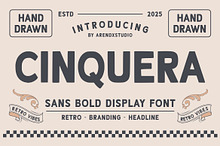 Cinquera – Sans Bold Display Font