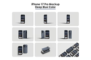 52 iphone 17 Pro, Pro Max Mockup Set, an iPhone Mockup by Custom.scene (Thumbnail 4 of 17)