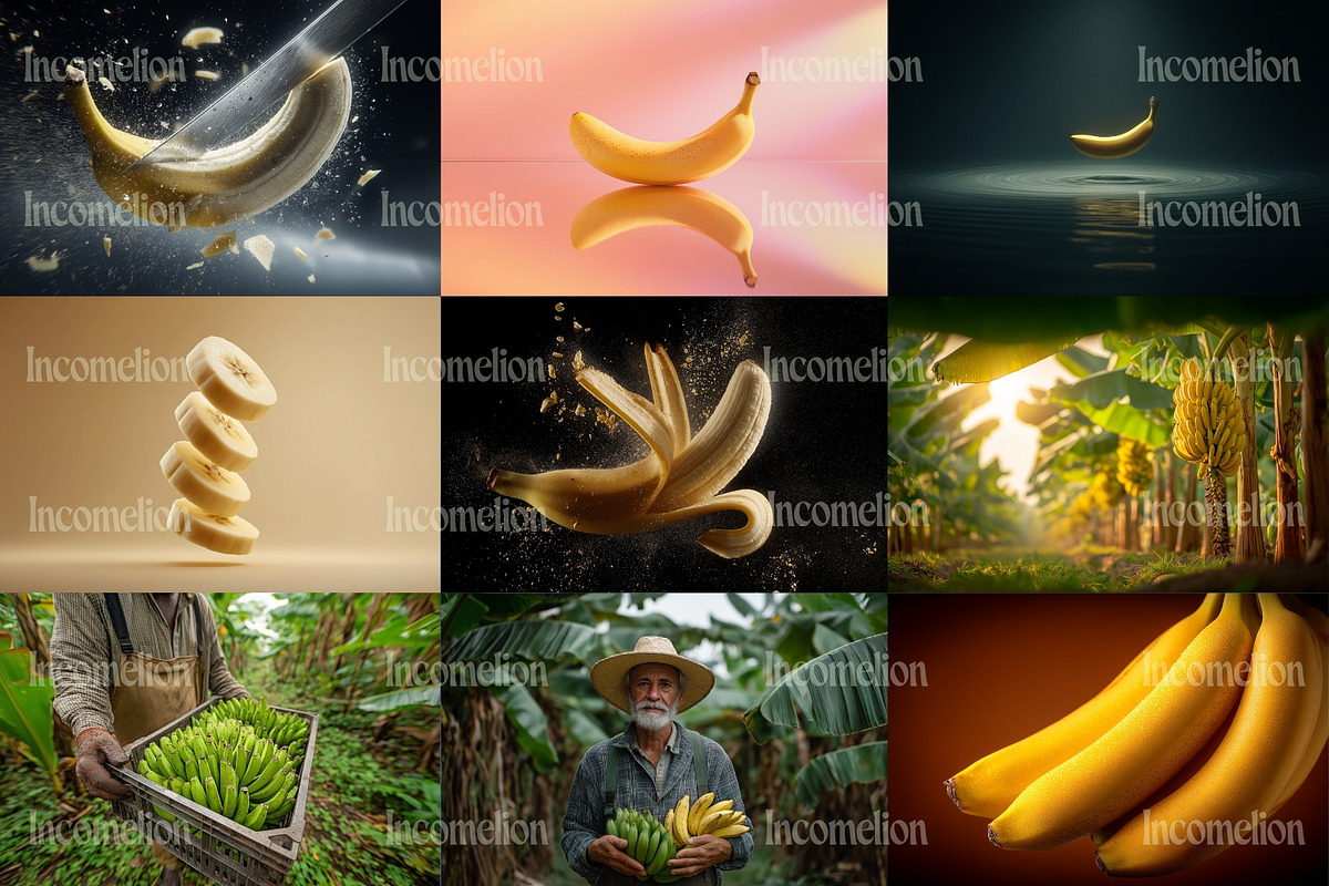 35 Editorial Banana Stock Photos, a Food Illustration by Incomelion (Photo 4 of 13)