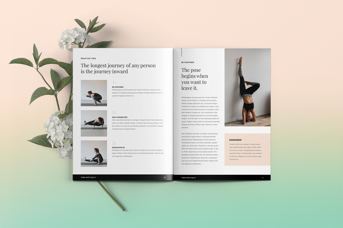 Yoga Presentation Template 20 Pages, a Presentation Template by The Cave Graphics (Photo 4 of 7)