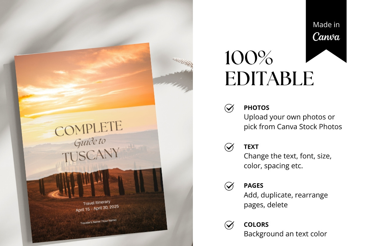 Tuscany Travel Itinerary Template, a Magazine Template by Pulsecolor (Photo 5 of 9)