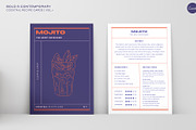 Cocktail Recipe Cards Template, a Marketing Template by Va Bene Studio (Thumbnail 8 of 10)