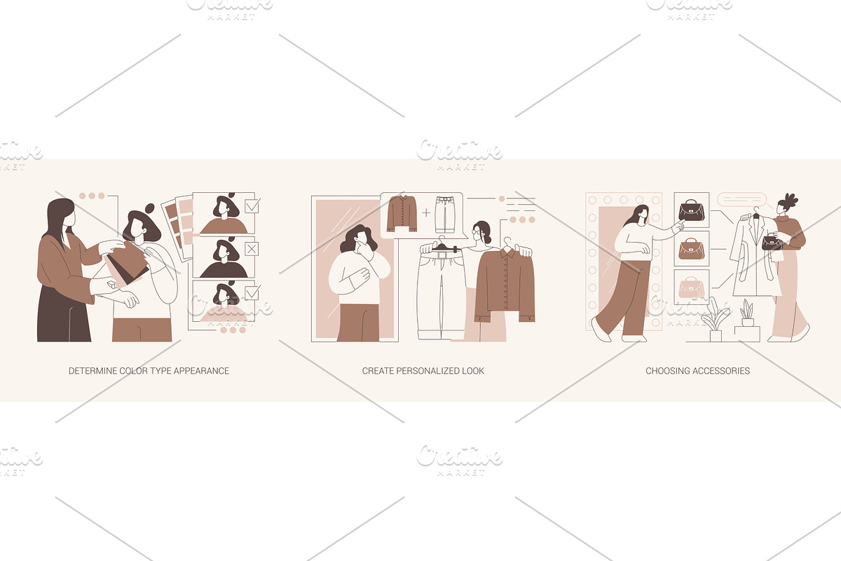 Personal stylist isolated cartoon, a Person Illustration by Visual Generation