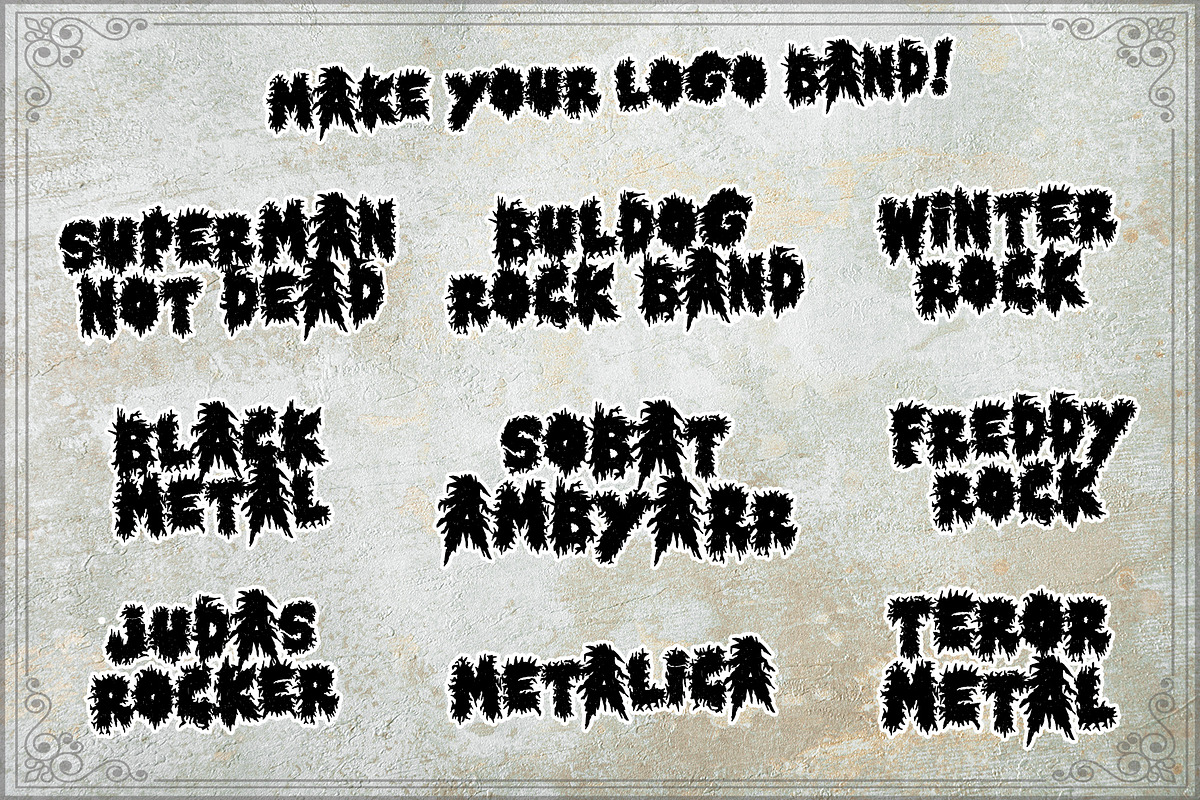 Horror Metal, a Font by Letterara (Photo 7 of 9)