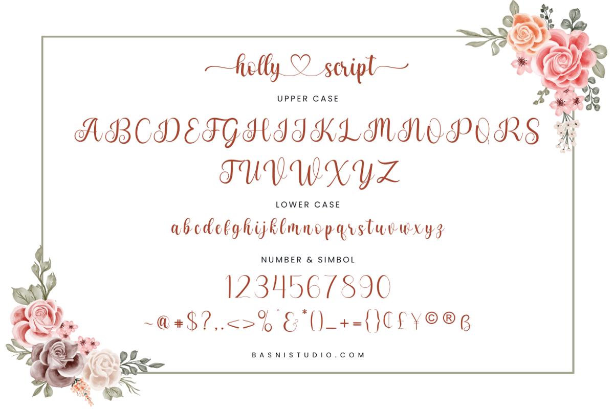 Holly Script Modern Calligraphy, a Script Font by Basnistudio (Photo 11 of 15)