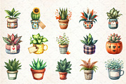 Positive Autumn Houseplant Clipart, an Illustration by Rose Art (Thumbnail 3 of 5)
