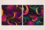 Celestial Crescent Pattern, a Pattern Graphic by Leakedink (Thumbnail 3 of 4)