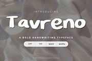 Tavreno | Bold Handwriting Font, a Handwritten Font by Everyday Perfection (Thumbnail 1 of 5)