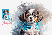 Puppy Photo to Painting Effect, an Action Add-On by MRI STUDIO (Thumbnail 1 of 15)