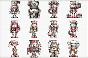 Quirky Nutcracker Christmas Clipart, an Illustration by Sublimation Artist (Thumbnail 3 of 6)