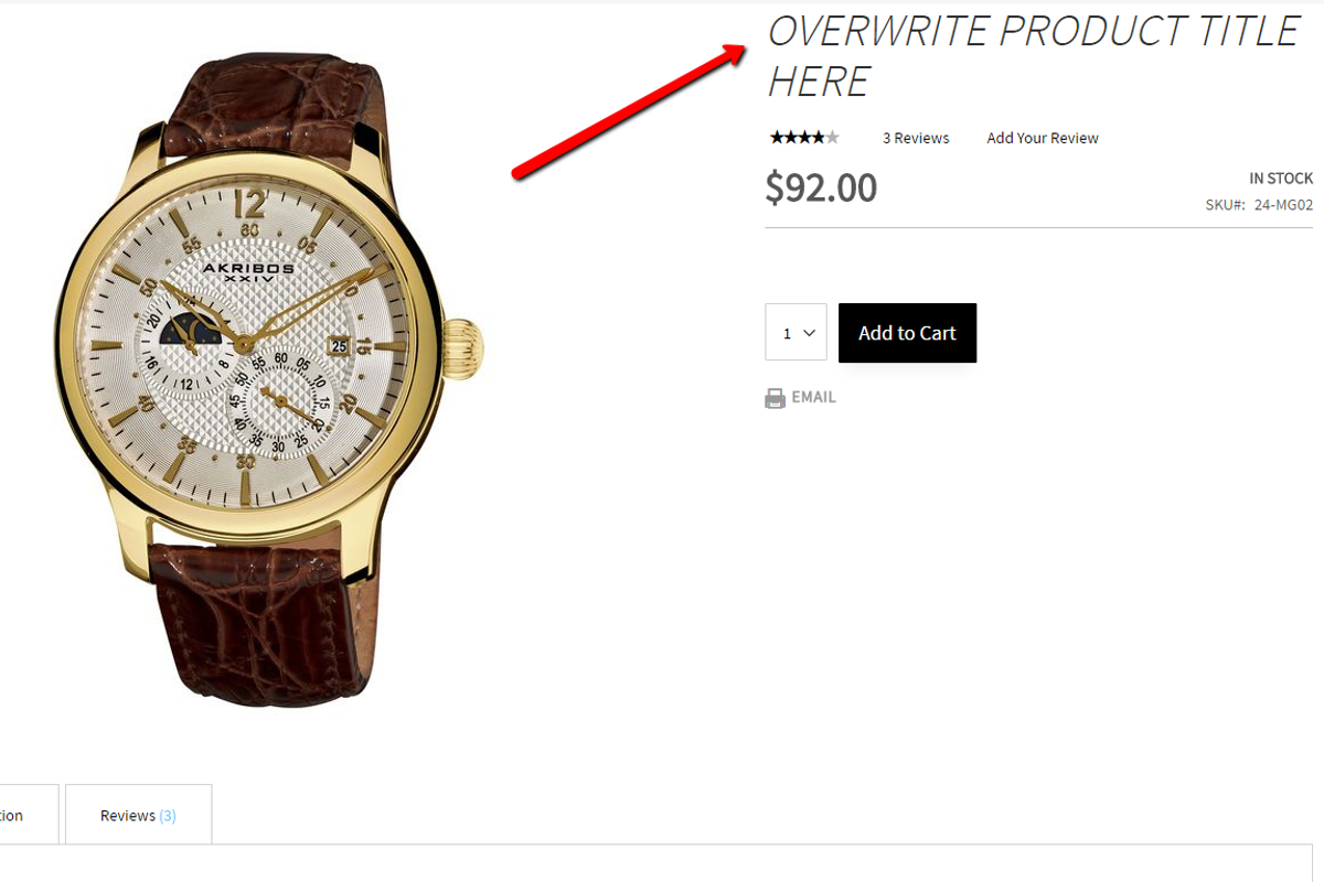 SEO Page Title Overwrite Magento 2, a Websites & App Template by WeltPixel (Photo 3 of 7)