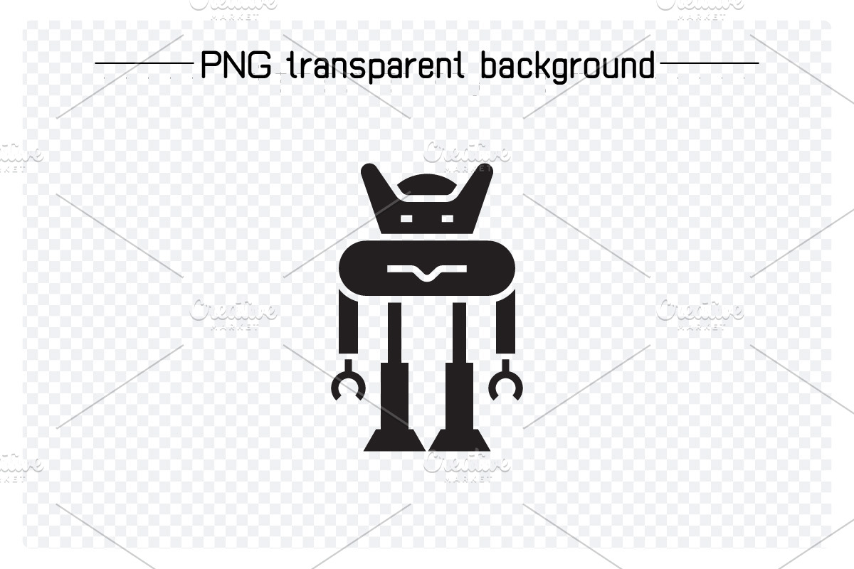 Bundle of Robot Avatars Icons, a Solid Icon by Designfour (Photo 6 of 8)