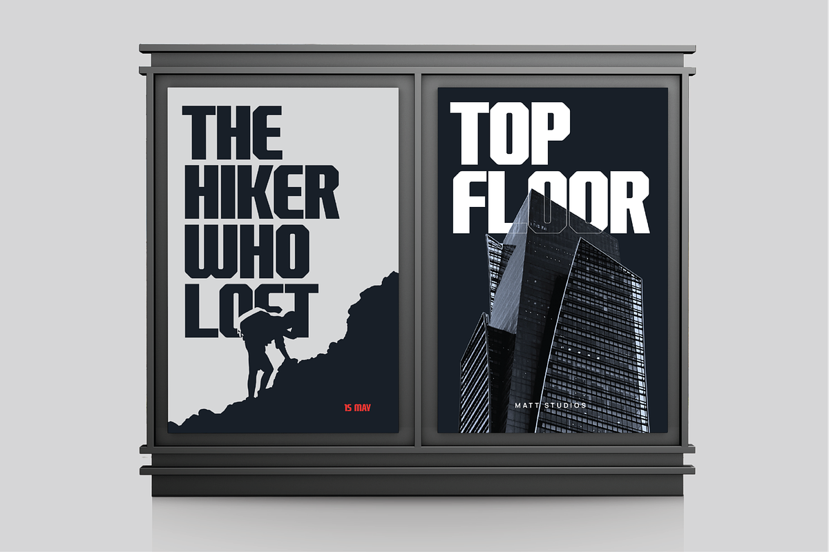 Ared-Blocky Condensed Display Font, a Sans Serif Font by Ebad Designs (Photo 6 of 7)