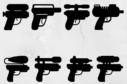 Water Gun Silhouette SVG
