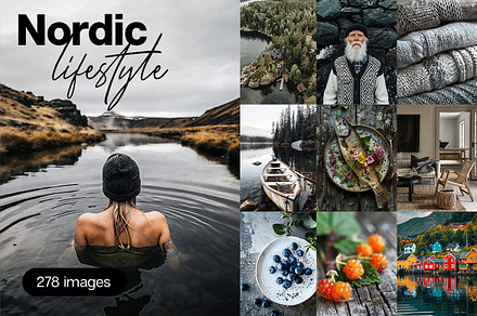 278 Nordic Lifestyle images, a Nature Photo by Handmadefont
