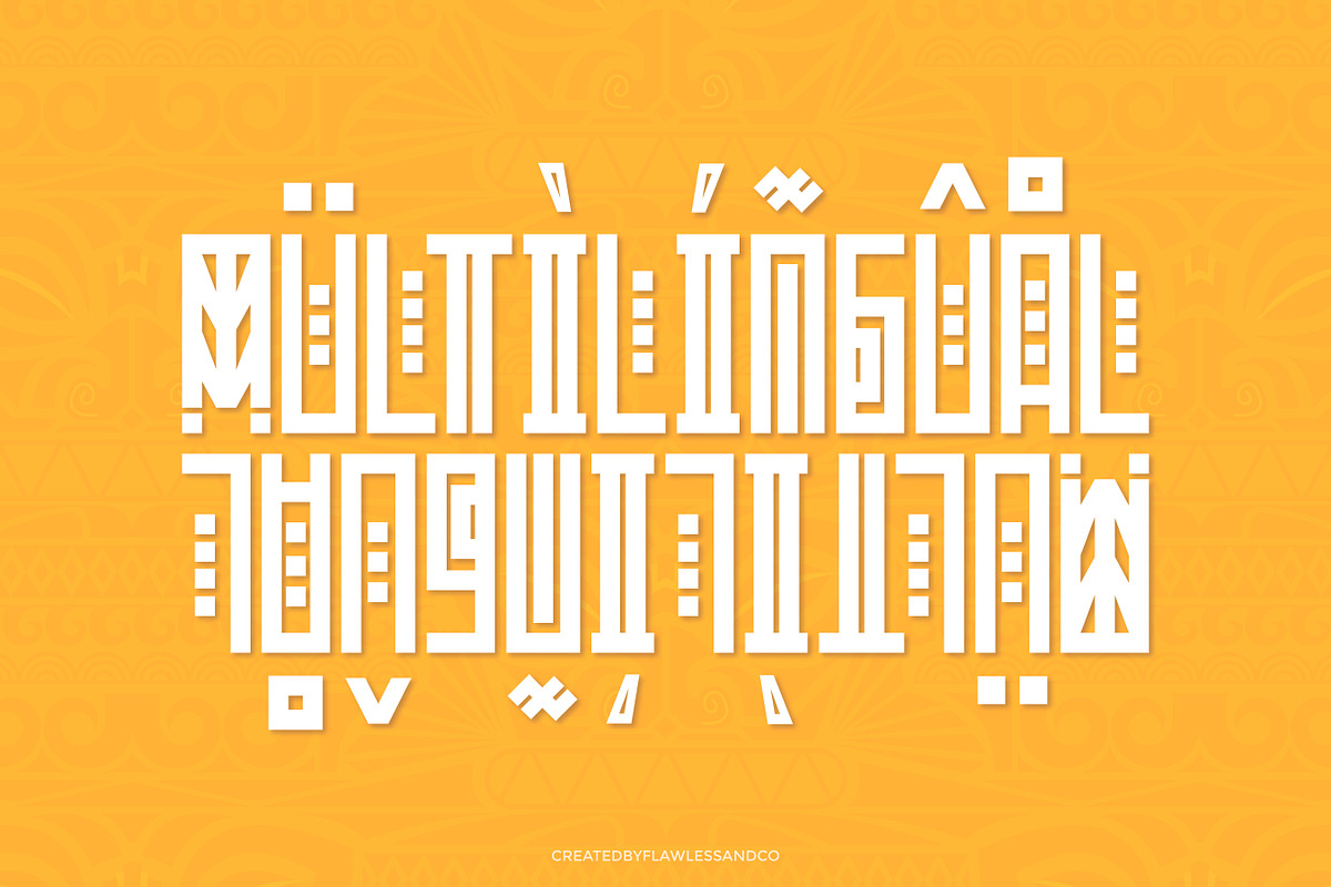 Shamans - Ethnic Decorative  Font, a Font by Flawless And Co (Photo 7 of 10)