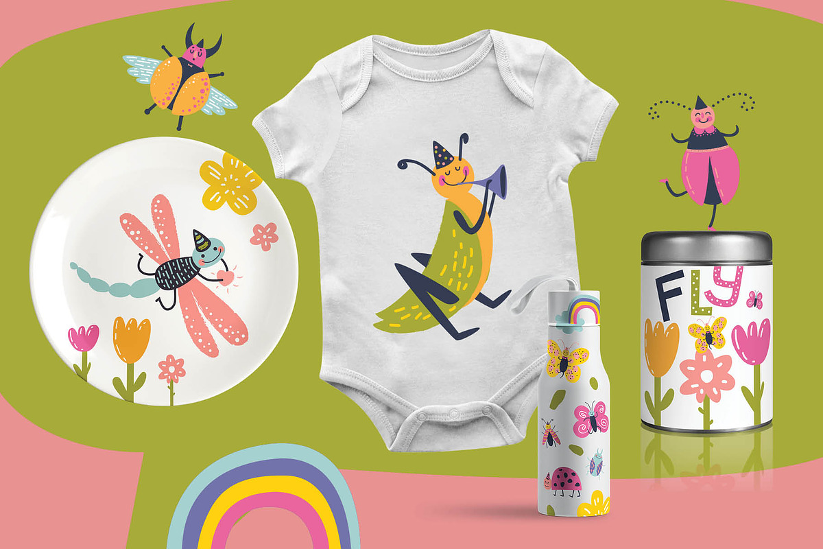 Bugs. Graphic clip art, an Object Graphic by Maru_art (Photo 8 of 11)