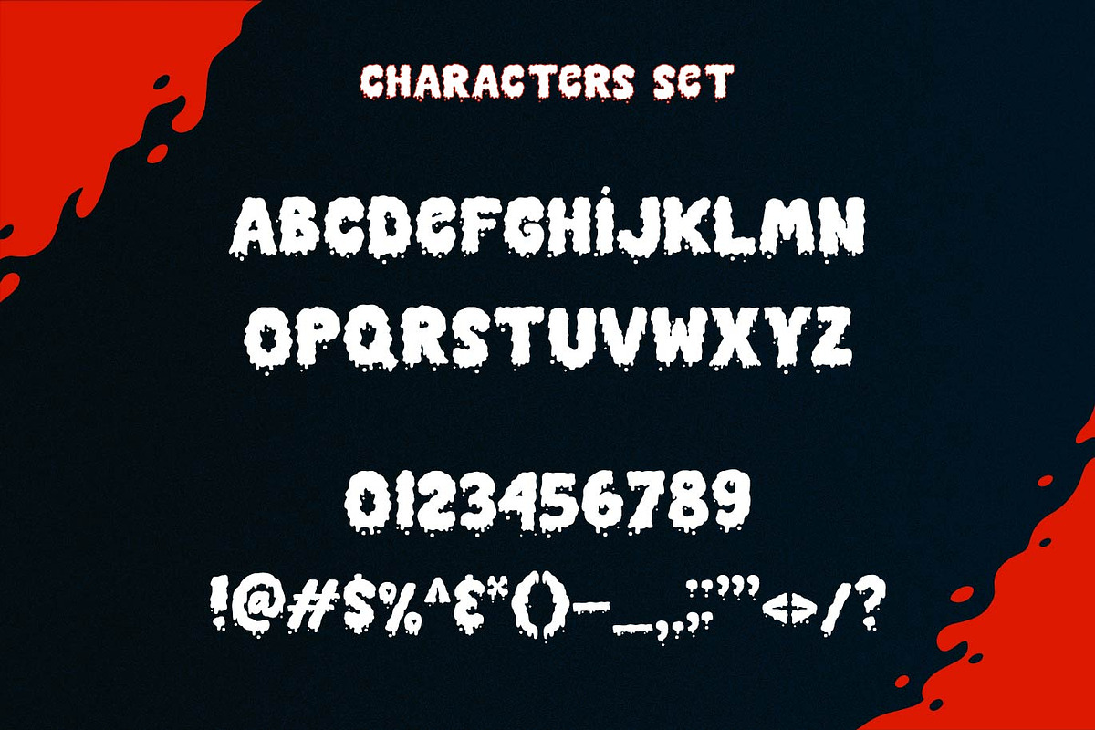 Creeptens - Bloody Night Typeface, a Handwritten Font by PROF STUDIO (Photo 2 of 5)