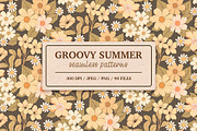 Groovy Summer - patterns collection, a Pattern Graphic by Alina Sh (Thumbnail 1 of 10)