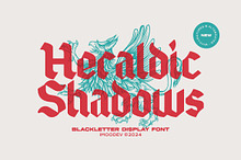 Heraldic Shadows - Bold Gothic Font