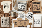 Folk Art Animal Clipart Bundle, a Graphic by PassionPNGcreation (Thumbnail 4 of 6)