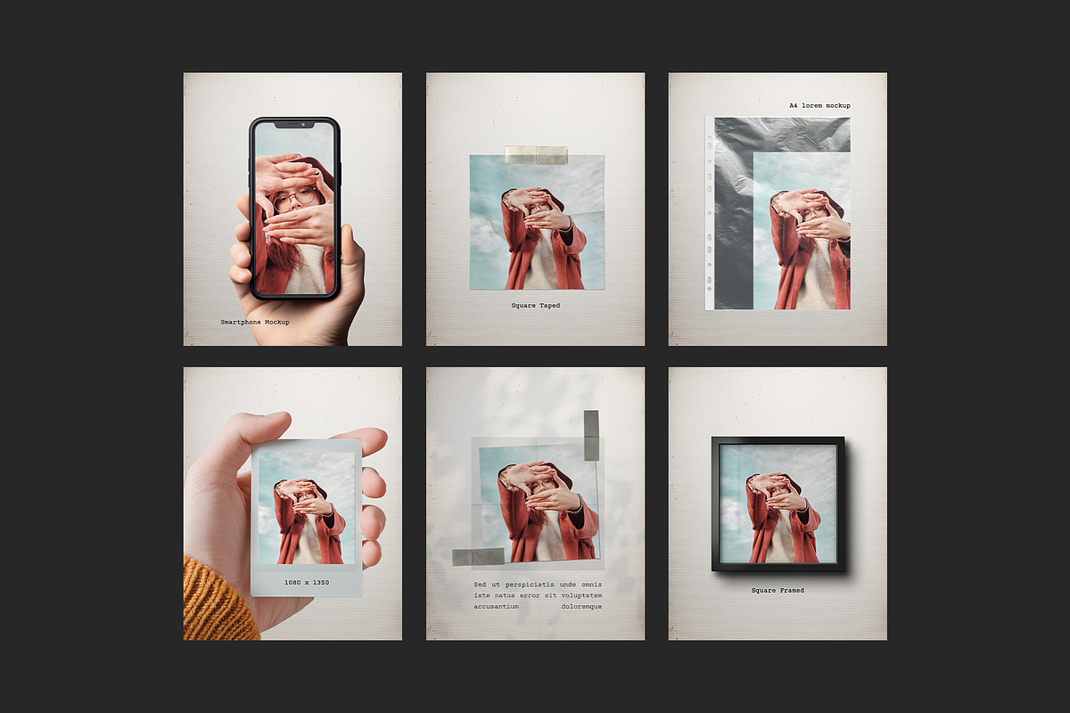 Instagram Posts With Mockups, a Social Media Template by Filip Studio (Photo 1 of 12)