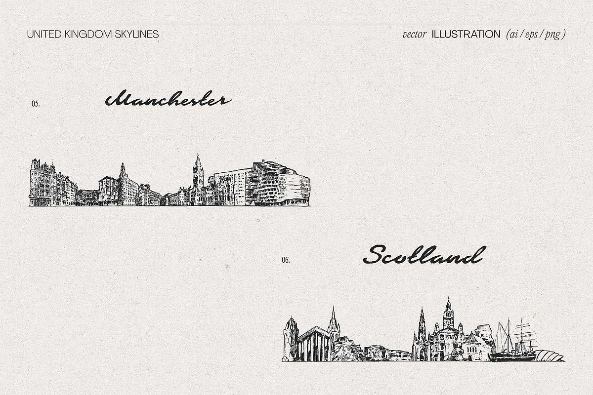 United Kingdom Skylines, a Work Illustration by TheMountBirdStudio (Photo 6 of 8)