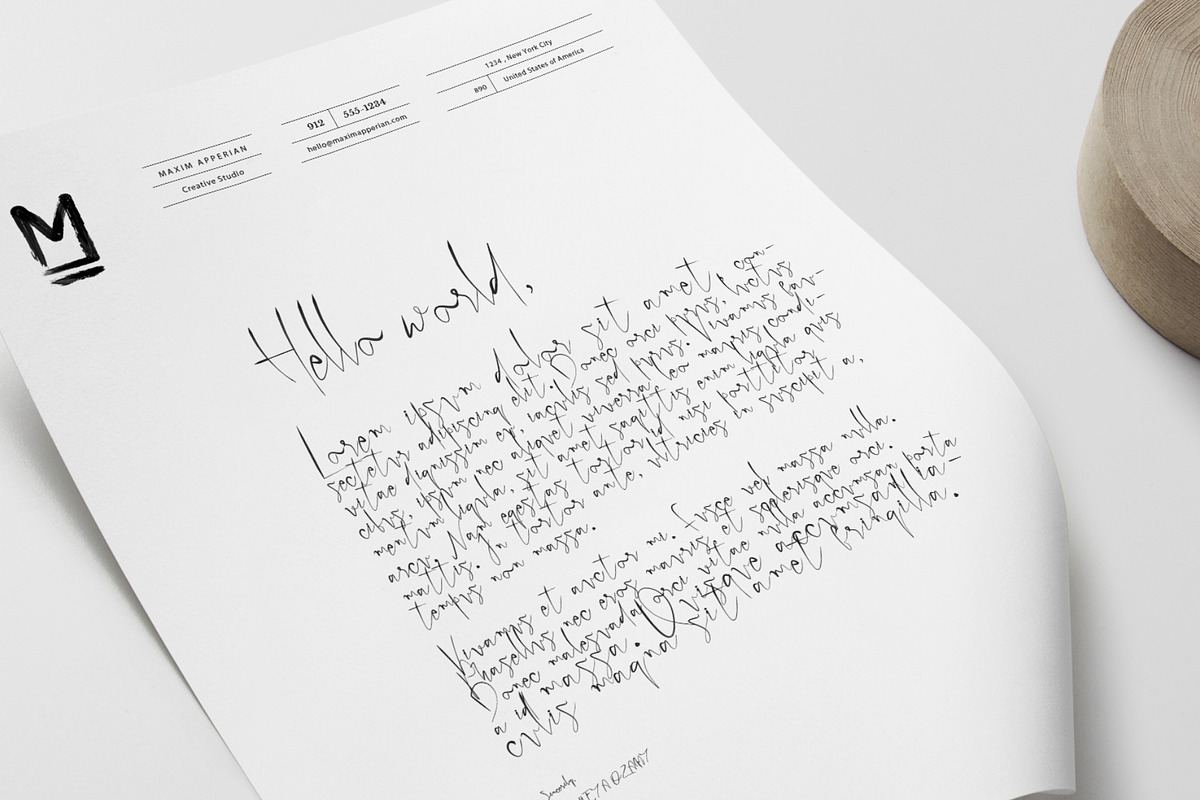 Papies Script Font preview 7