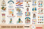 Christian Hand-drawn PNG Bundle, an Object Graphic by GlitterCraft (Thumbnail 1 of 101)