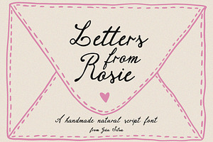Letters from Rosie - Script Font