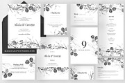 Black Eucalyptus Wedding Suite, an Invitation Template by Azka Creative (Thumbnail 1 of 5)