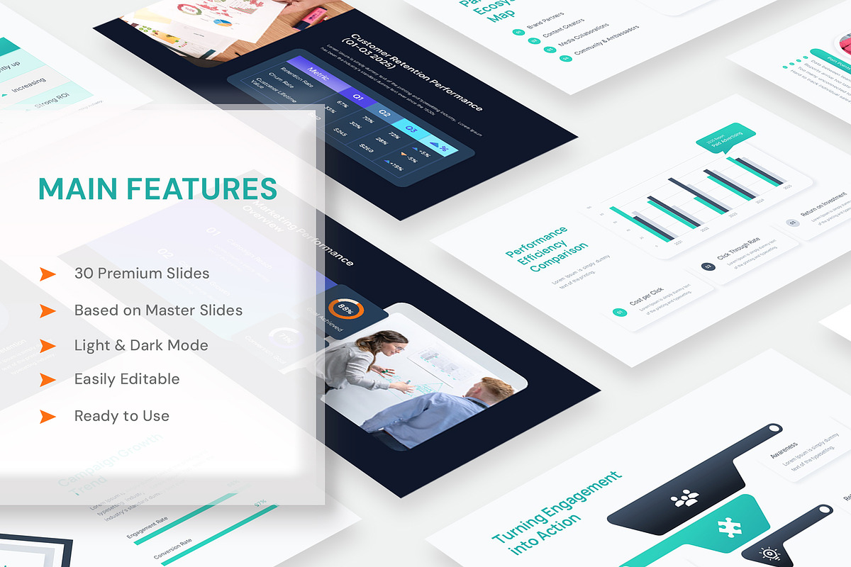 Marketing Report Google Slides preview 2