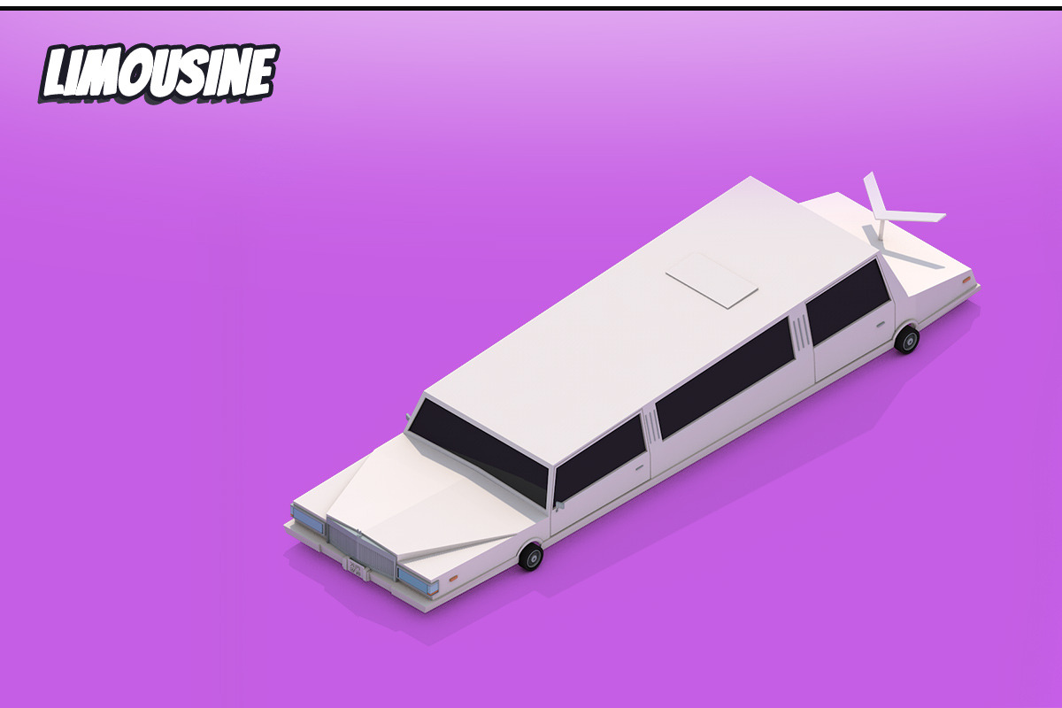 Ultimate Low Poly City Cars Pack 1, a Cars & Vehicle 3D Model by Anton Moek (Photo 14 of 18)