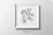 Flowers of Jacaranda. Botanical Set, a Decorative Illustration by ON_lineart_store (Thumbnail 10 of 10)