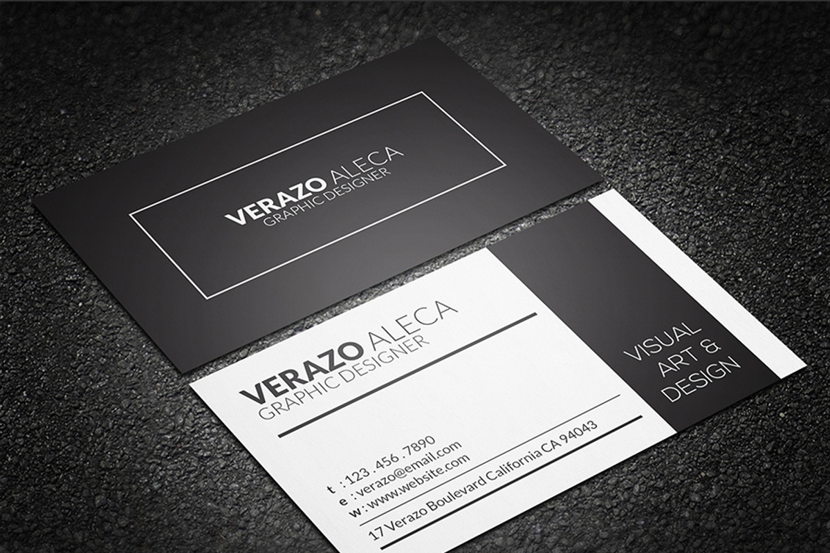 Clean Individual Business Card, a Business Card Template by Verazo (Photo 1 of 3)