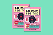 Music Festival Flyer Set, a Flyer Template by Patria Ari (P4tcreativa) (Thumbnail 2 of 4)