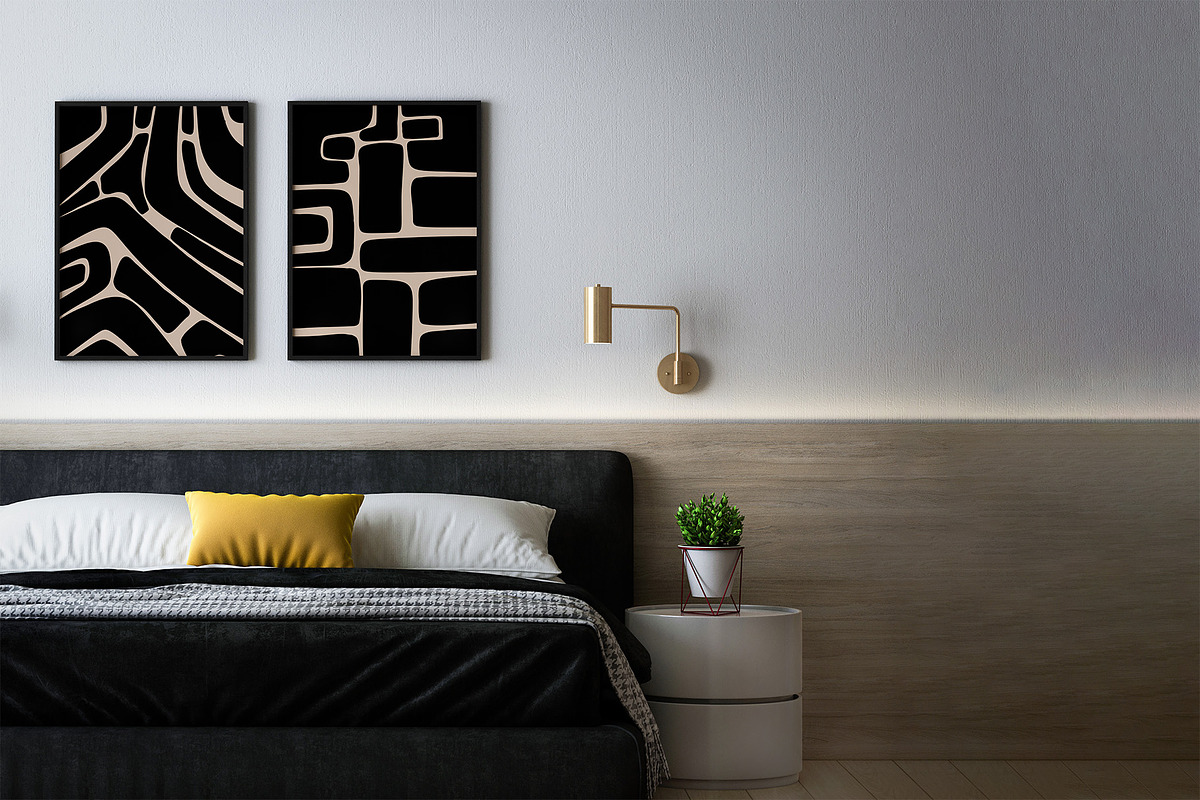 Modern Minimalsit Abstract Wall Art, a Decorative Illustration by Doodledreamin (Photo 6 of 11)