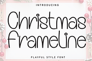 Christmas Frameline | Script Font, a Script Font by Scratchones (Thumbnail 1 of 8)