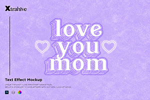 Mother's Day Vintage Text Effect, a Layer Style Add-On by Xtrahive