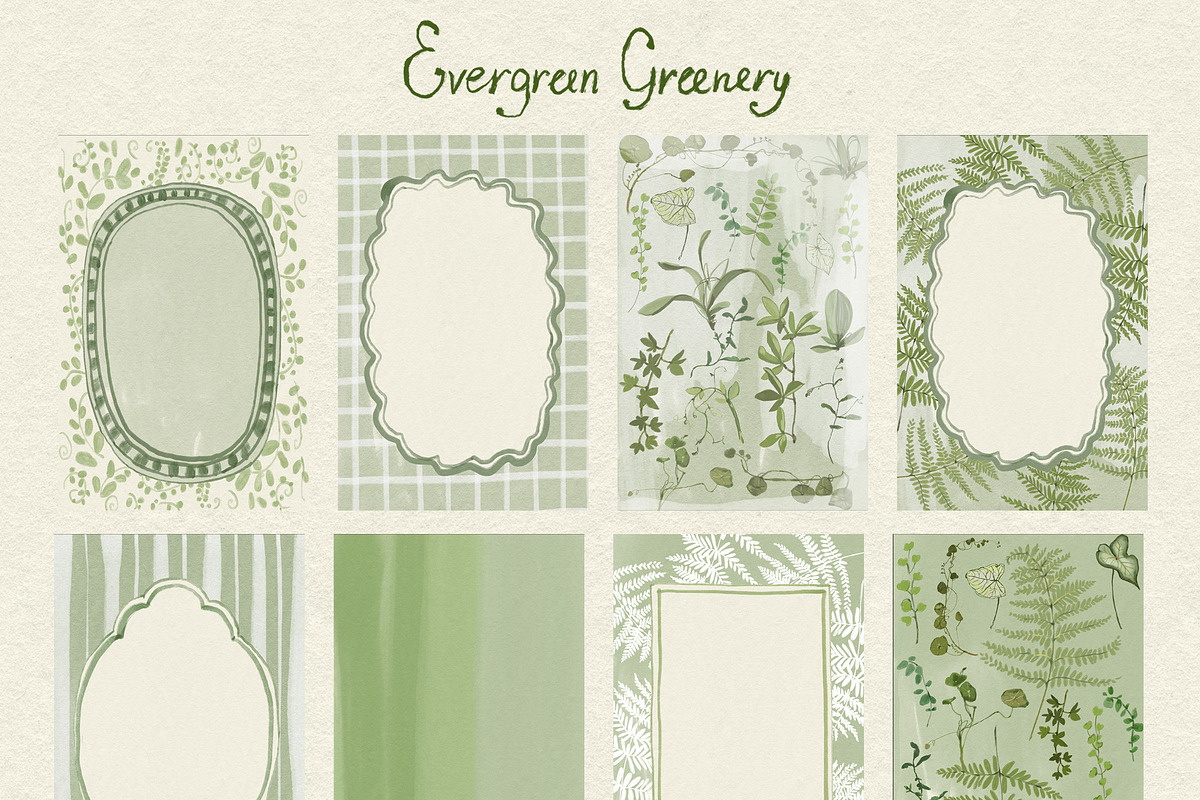 Greenery & Ferns PNG Illustrations, a Decorative Illustration by whiteheartdesign (Photo 12 of 19)
