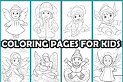Kids Snowball Fight Party Coloring, an Animal Illustration by martinblan (Thumbnail 3 of 4)