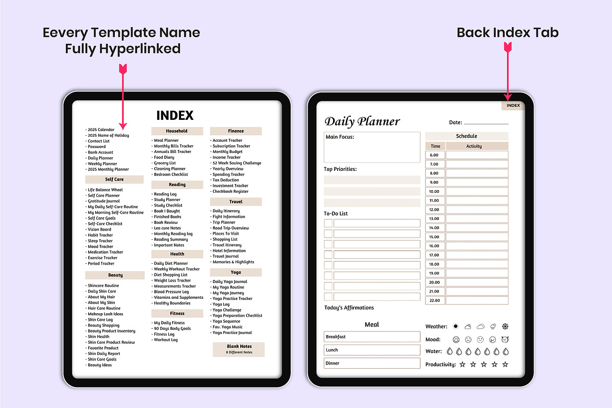 2025 Digital That Girl Planner Canva, a Stationery Template by Mustafiz (Photo 4 of 15)
